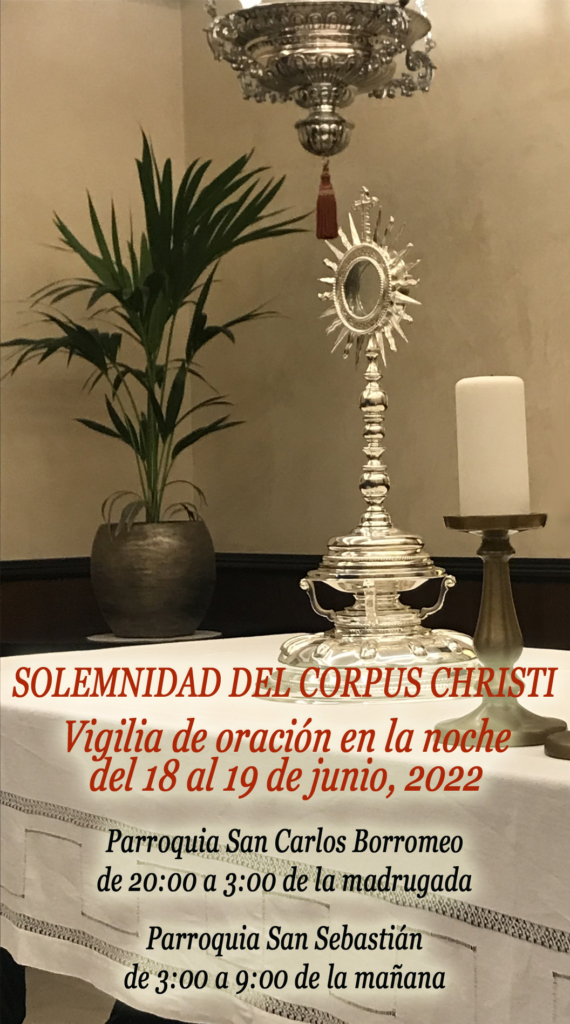 CORPUS CHRISTI. Vigilia de Oración